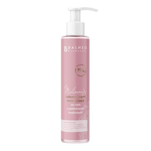Balneocosméticos, yogur corporal nutritivo iluminador con partículas de frambuesa, 150 ml