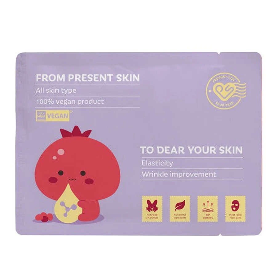 Present Skin P.S. Kollagen für Ihre Haut, Kollagen-Blattmaske, 20 g