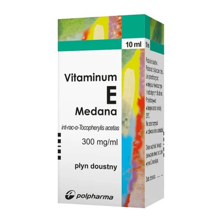 Set Kreon Travix, 10.000, enterale capsules, 50 stuks (fles) + Vitaminum E, (300 mg / ml), druppels, 10 ml (Medana)