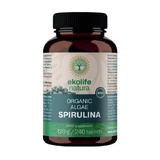 Ekolife Natura Biologische Spirulina 500 mg, tabletten, 240 st.