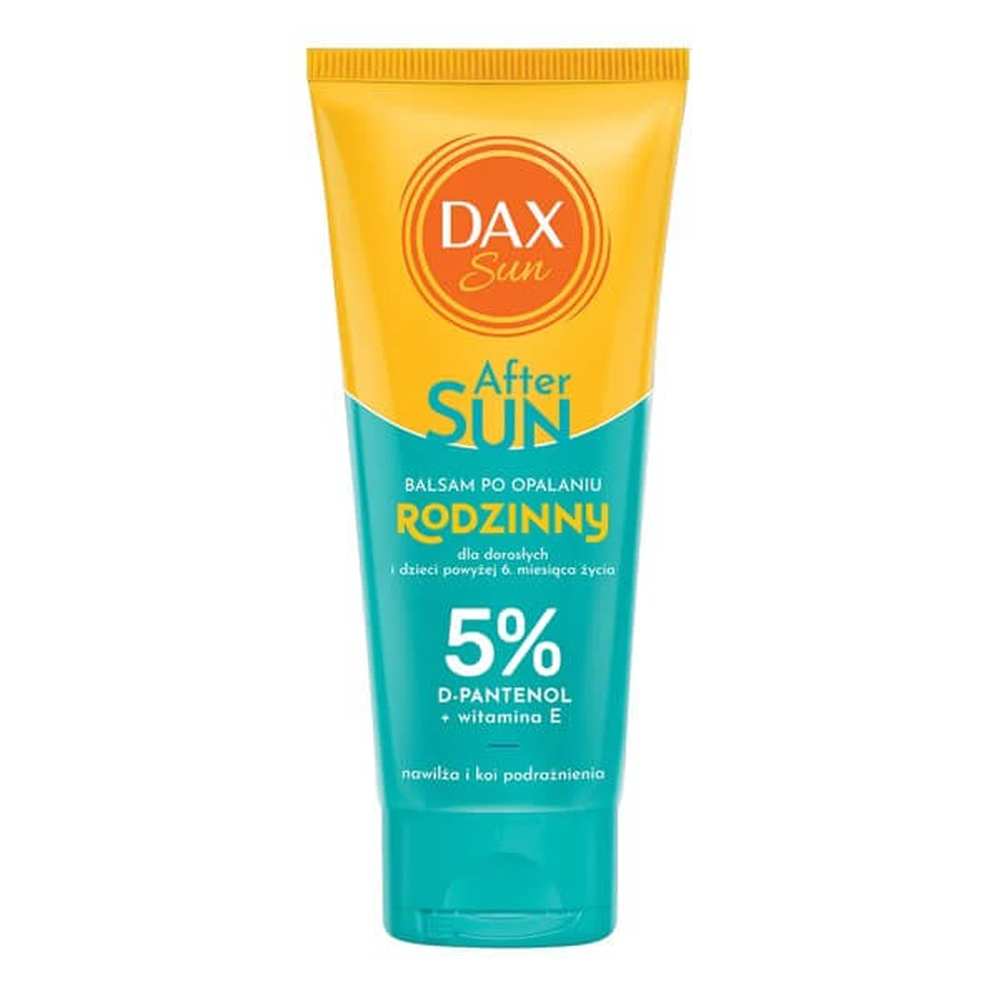 Dax Sun, After Sun, loción familiar para después del sol con 5% de D-pantenol de viaje, 100 ml