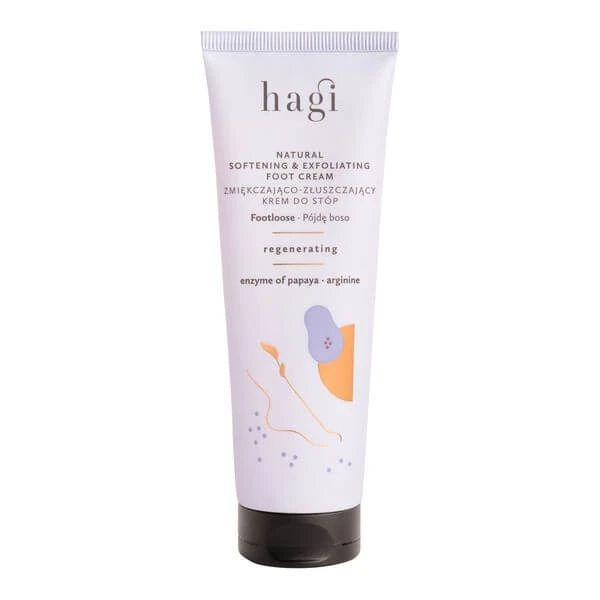 Hagi Go barefoot, softening and exfoliating foot cream, 75 ml