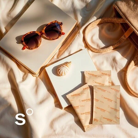 Sundose Everyday For Skin Anti-Aging, powder sachets, orange flavor, 30 pcs.