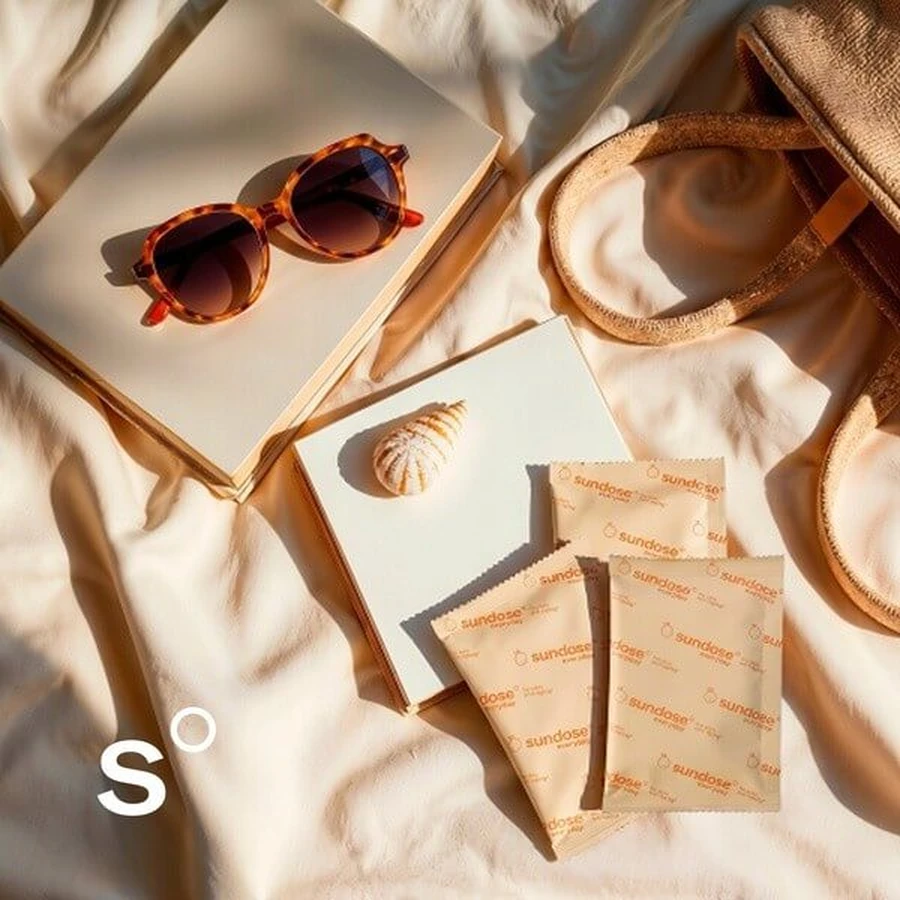 Sundose Everyday For Skin Anti-Aging, powder sachets, orange flavor, 30 pcs.