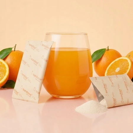 Sundose Everyday For Skin Anti-Aging, powder sachets, orange flavor, 30 pcs.
