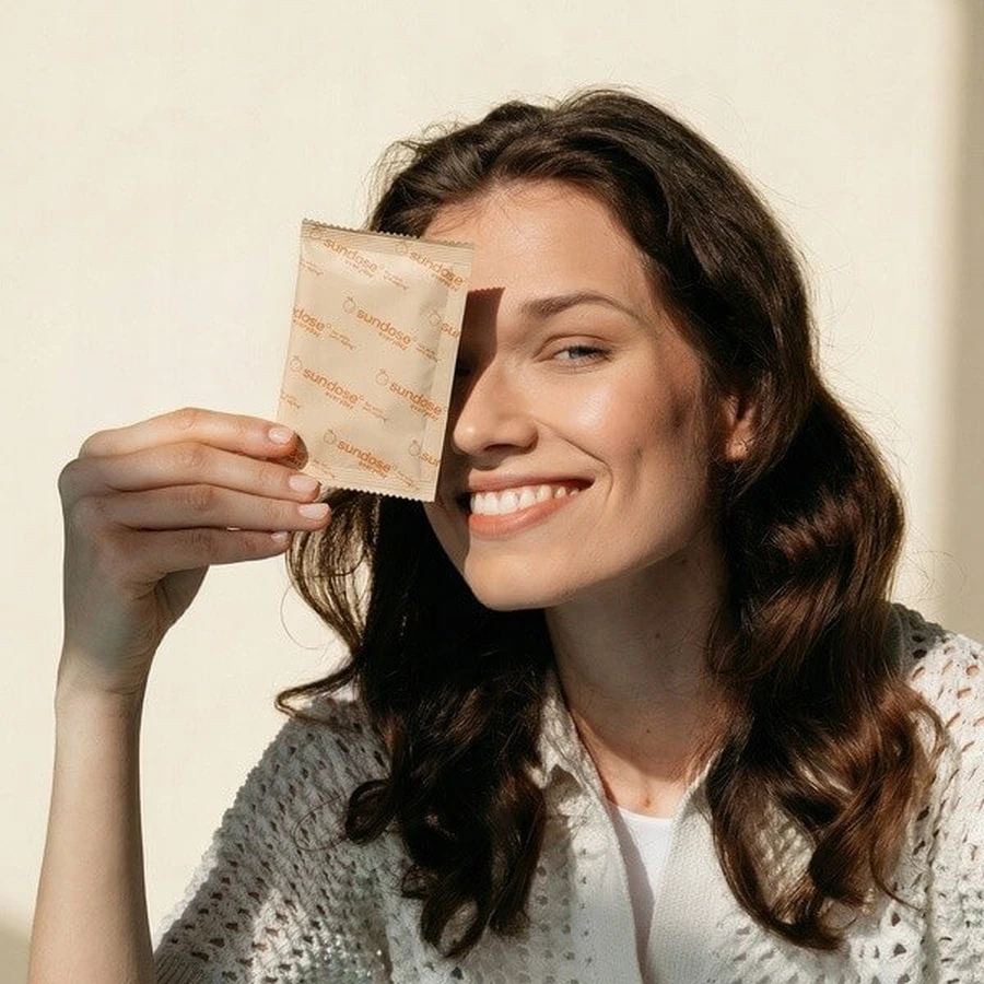 Sundose Everyday For Skin Anti-Aging, powder sachets, orange flavor, 30 pcs.