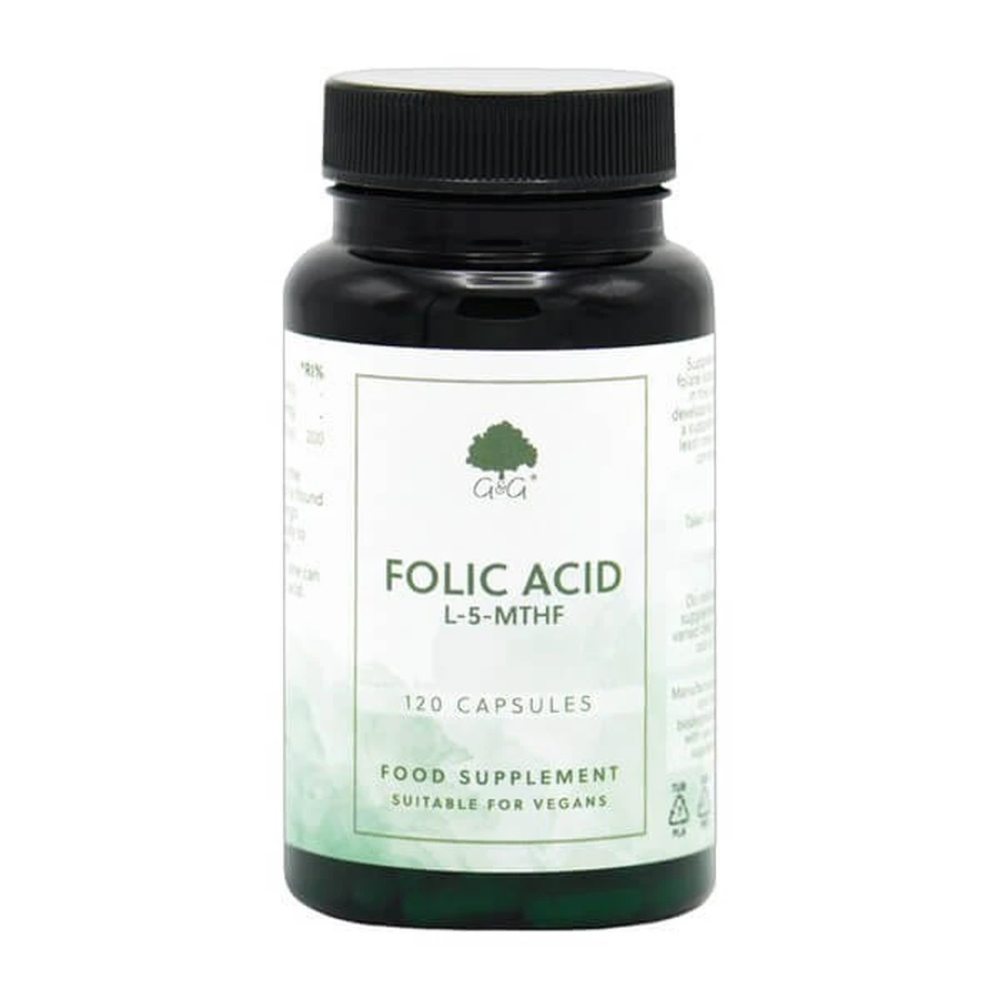 G&amp;G, Folic Acid 5-MTHF 400 mcg, capsules, 120 pcs.
