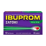 Ibuprom Zatoki, 200 mg + 30 mg, Filmtabletten, 24 Stück.