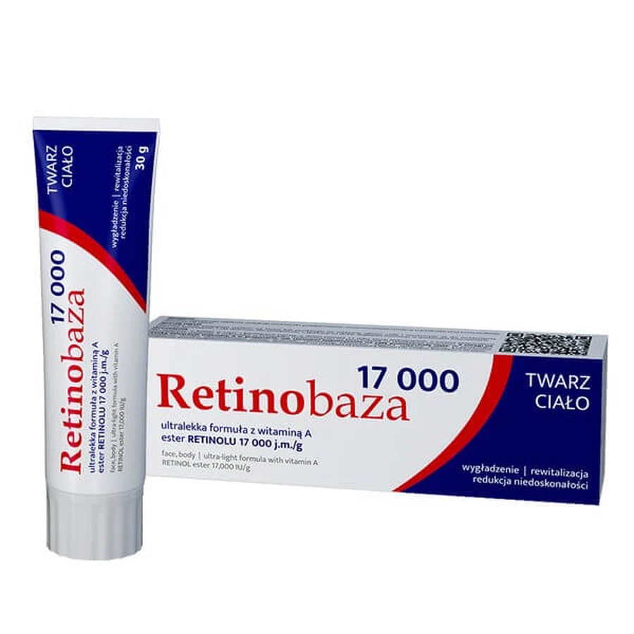 Lote Colostrobase 5%, crema antiarrugas con calostro, 30 g + Retinobase 17000, crema farmacéutica de vitamina A, 30 g