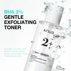Anua, BHA 2% Gentle Exfoliating Toner, milde gezichtspeelingstoner met 2% BHA, 150 ml