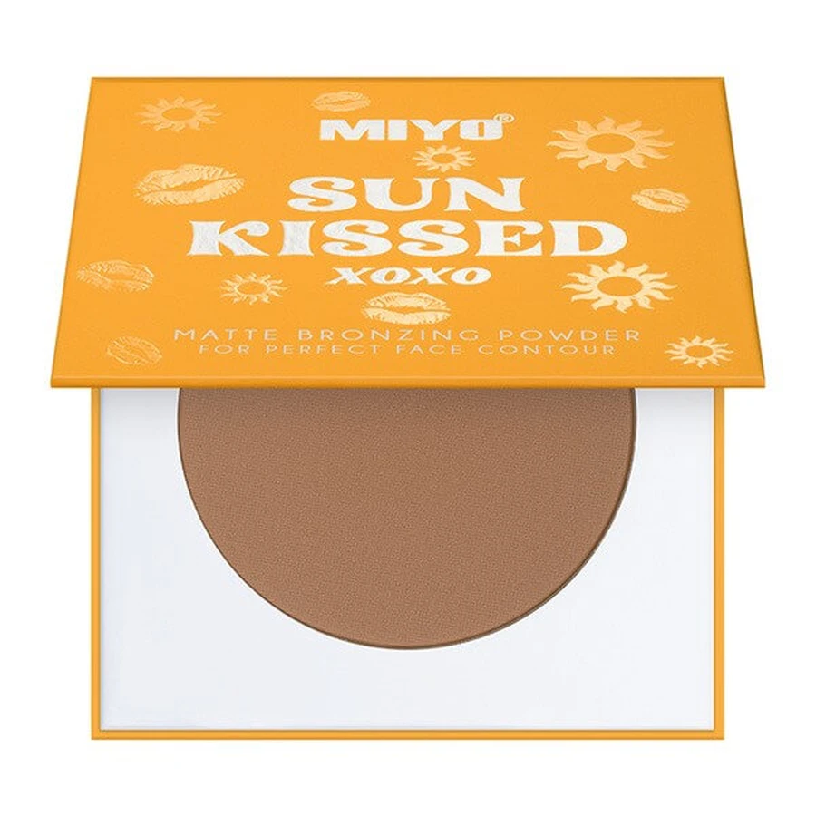 MIYO Sun Kissed Powder, polvos bronceadores mate, 02 Chilly Bronze, 10 g