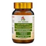 My Herbs Silimarina con extracto de alcachofa y diente de león, cápsulas, 80 uds.