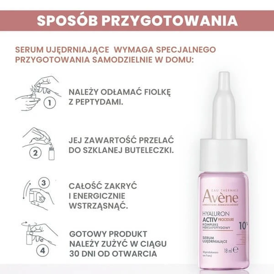 Avene Eau Thermale Hyaluron Active Procedure, verstevigend serum, 18 ml + 2 ml