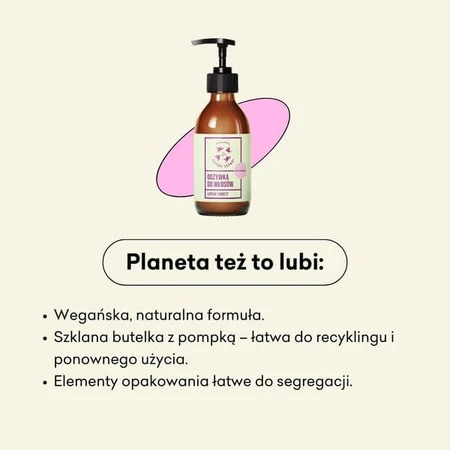 Mydlarnia 4 Szpaki, moisturizing hair conditioner, Burdock and Gooseberry, 300 ml