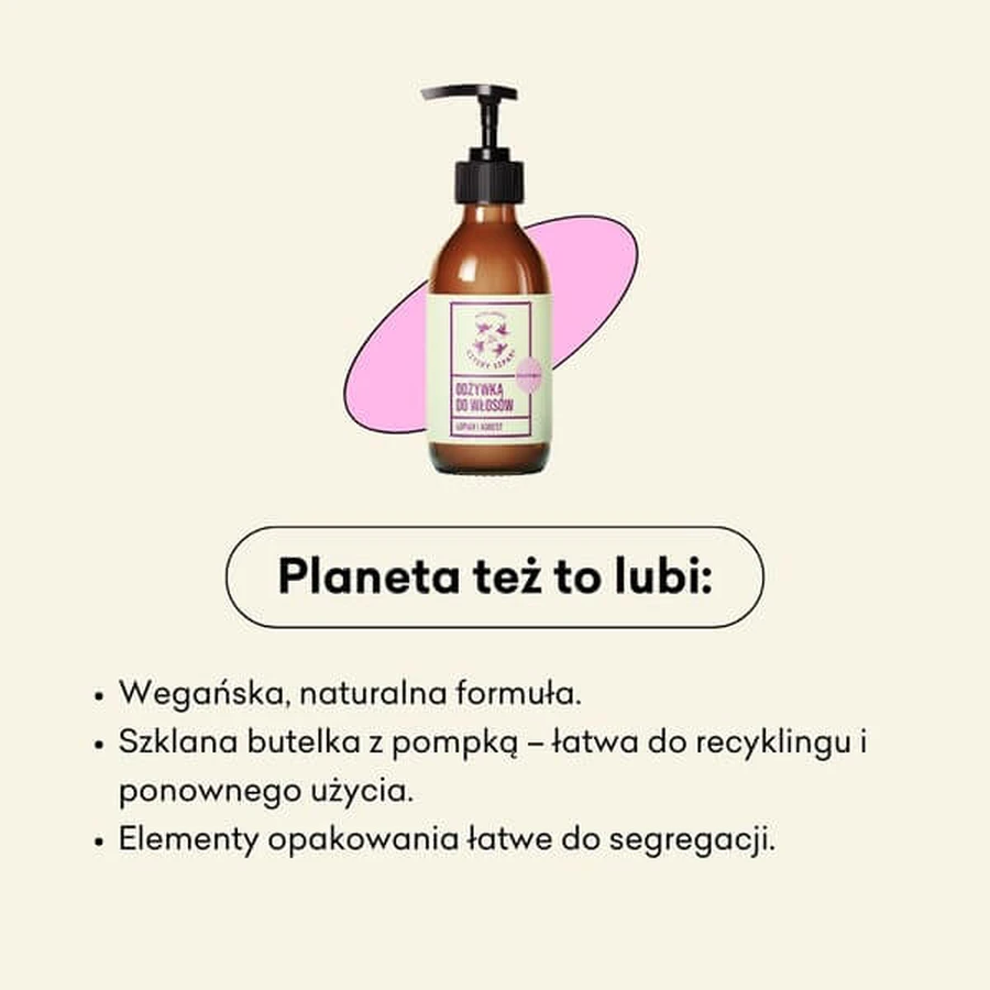 Mydlarnia 4 Szpaki, moisturizing hair conditioner, Burdock and Gooseberry, 300 ml