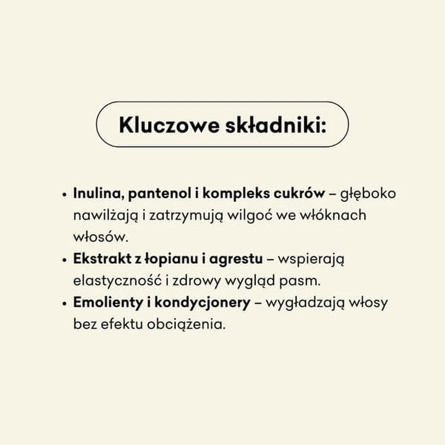 Mydlarnia 4 Szpaki, moisturizing hair conditioner, Burdock and Gooseberry, 300 ml