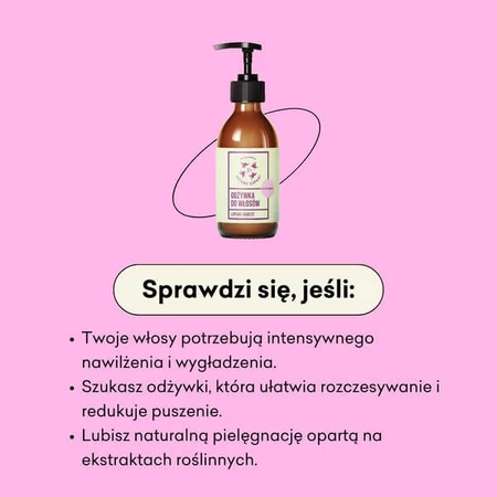 Mydlarnia 4 Szpaki, moisturizing hair conditioner, Burdock and Gooseberry, 300 ml
