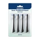 Concept Soft Clean, puntas para cepillos dentales sónicos de la serie ZK500x, negro, 4 uds.