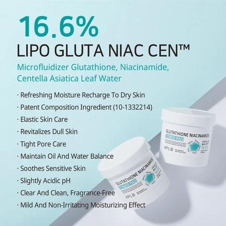 APLB Glutathione Niacinamide Toner Pad, facial toning pads with glutathione and niacinamide, 60 pcs.