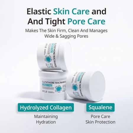 APLB Glutathione Niacinamide Toner Pad, facial toning pads with glutathione and niacinamide, 60 pcs.