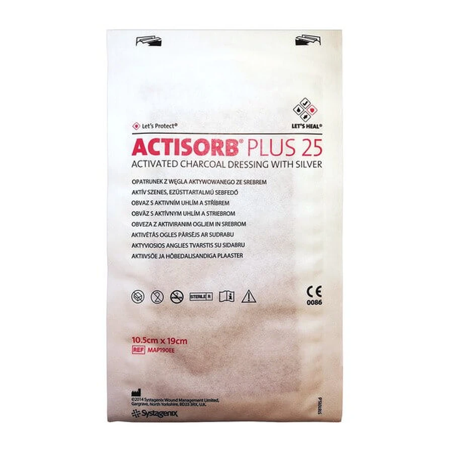 Actisorb Plus 25, dressing, 19 cm x 10.5 cm, 1 pc.