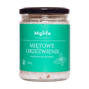 Mglife Natural Cosmetics Peppermint refreshment, magnesium bath salt, 540 g