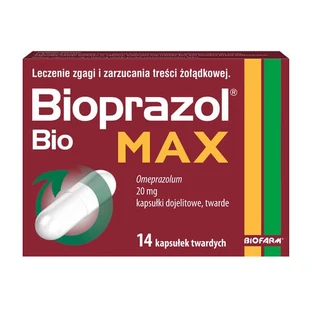 Bioprazol Bio Max, 20 mg, capsule gastrointestinale tari, 14 buc.