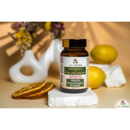 My Herbs Vitamina C + Zinc Orgánico, cápsulas, 80 uds.