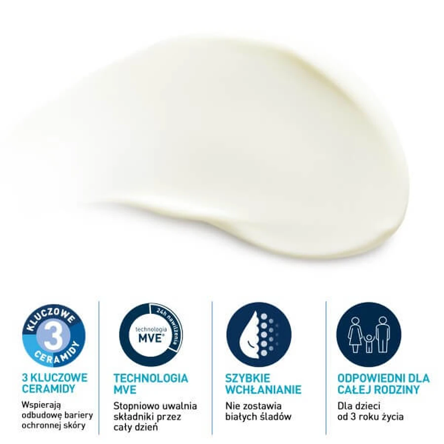 CeraVe, invisible moisturizing sunscreen lotion SPF30, 75 ml