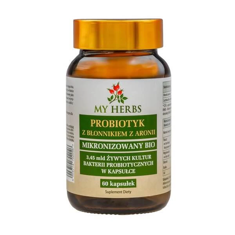 My Herbs Probiotique avec fibres de chokeberry, gélules, 60 pcs.