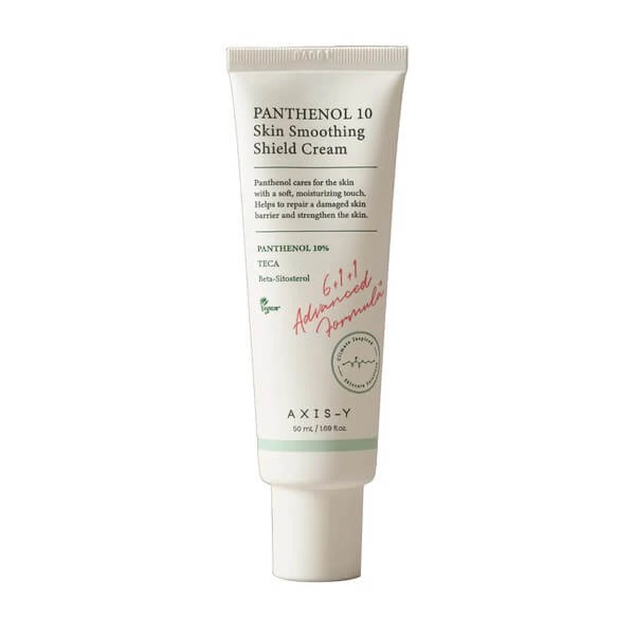 Axis-Y Panthenol 10 Skin Smoothing Shield Cream, Gesichtscreme mit 10% Panthenol, 50 ml