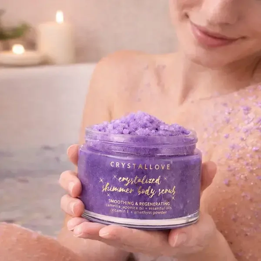 Crystallove, body scrub with amethyst, 200 g
