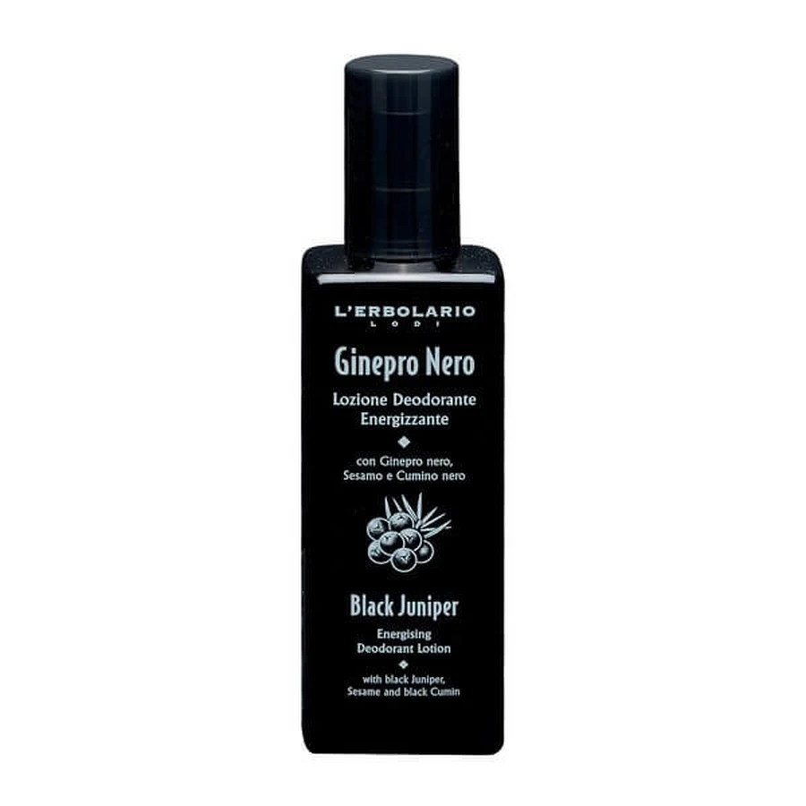 L'Erbolario Ginepro Nero, desodorante energizante con atomizador, 100 ml