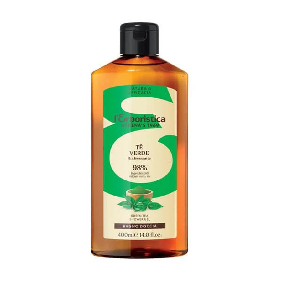 L'Erboristica, Duschgel, grüner Tee, 400 ml