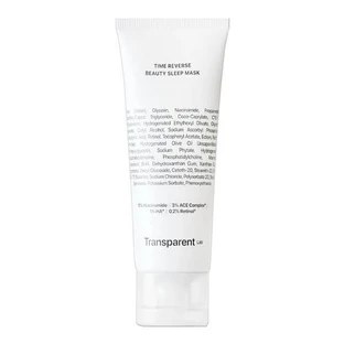 Transparent Lab Time Reverse Beauty Sleep Mask, masque anti-âge pour le visage, 75 ml.