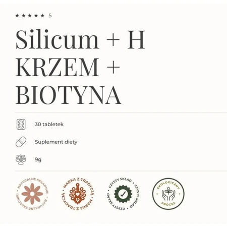 Silicum + H (Silicium+Biotine), tabletten, 30 st.