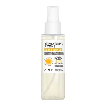 APLB Retinol Vitamin C Vitamin E Mist Essence, esencia de bruma con retinol y vitaminas C y E, 105 ml