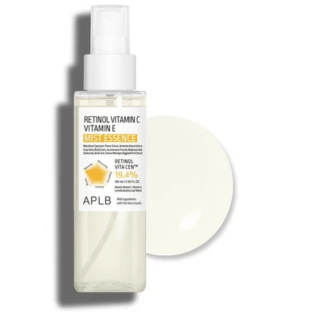 APLB Retinol Vitamin C Vitamin E Mist Essence, esencia de bruma con retinol y vitaminas C y E, 105 ml