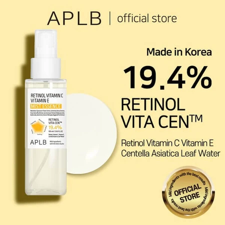 APLB Retinol Vitamin C Vitamin E Mist Essence, esencia de bruma con retinol y vitaminas C y E, 105 ml