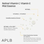 APLB Retinol Vitamin C Vitamin E Mist Essence, esencia de bruma con retinol y vitaminas C y E, 105 ml