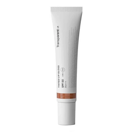 Transparent Lab Tinted Lip Gloss, brillo de labios SPF50, Terracota, 15 ml.