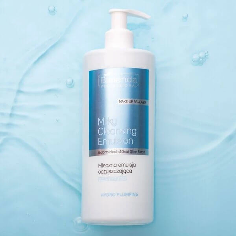 Bielenda Hydro Plumping, emulsión limpiadora lechosa, 500 ml