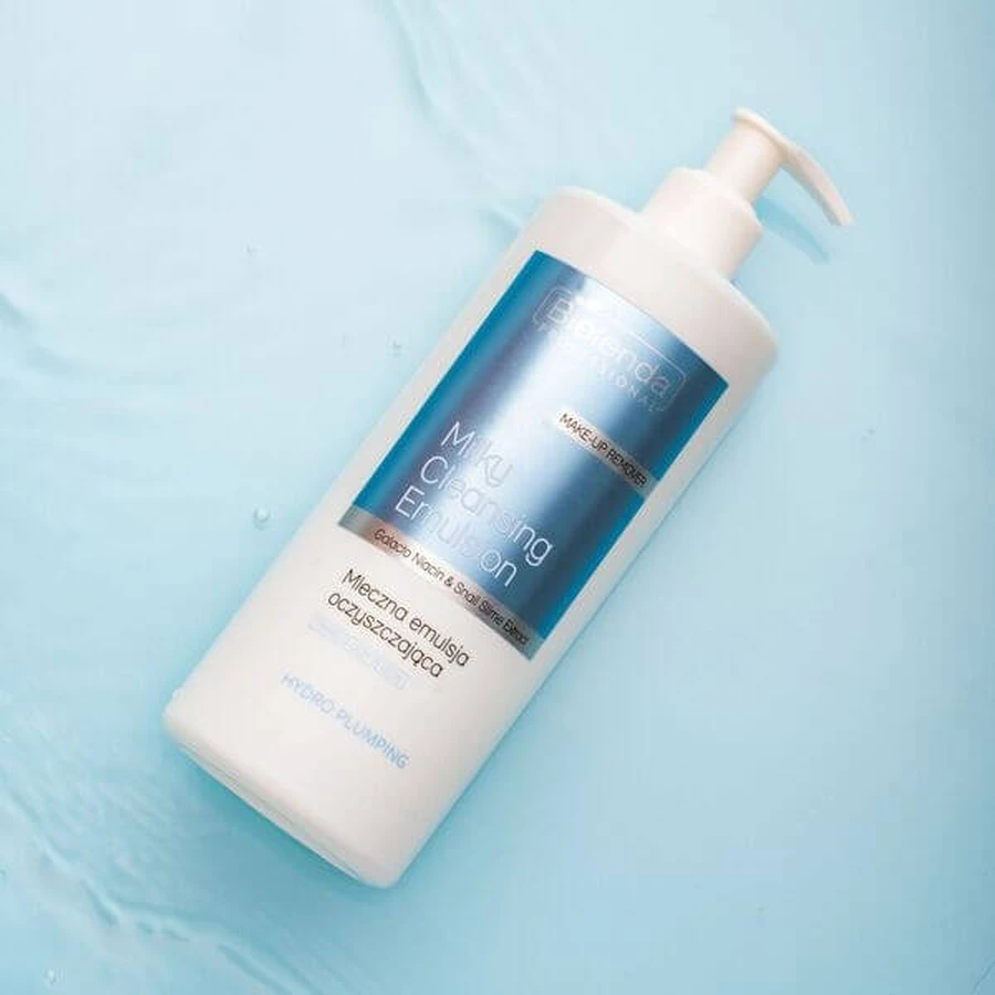 Bielenda Hydro Plumping, emulsión limpiadora lechosa, 500 ml