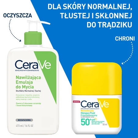 CeraVe, onzichtbare matterende fluid SPF50+, 50 ml