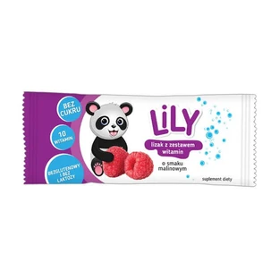 7pharma, Lily, Raspberry flavored lollipop, 8 g
