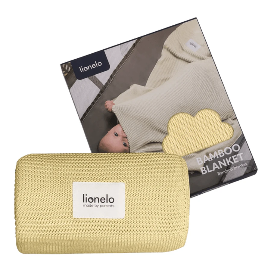 Lionelo, Bamboo blanket, yellow lemon, 1 pc.