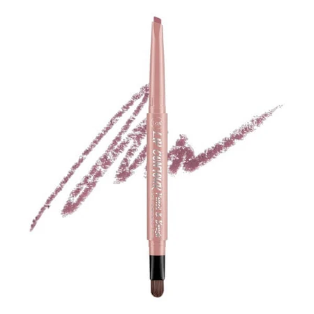 J.Cat Beauty Lip Contour Pencil &amp; Brush, automatic lip liner with brush 212 Mystic Mauve Beige, 0.22 g