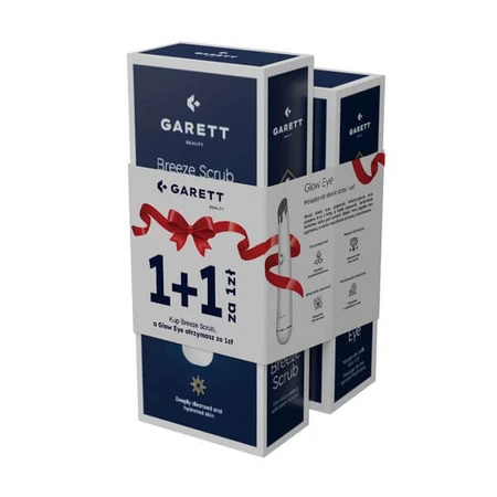 Garett Beauty Breeze Scrub + Glow Eye, cavitation peeling and micromassage device set, 2 pcs.