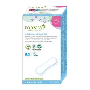 Masmi, klassische anatomisch geformte Damenbinden, 16 Stück.