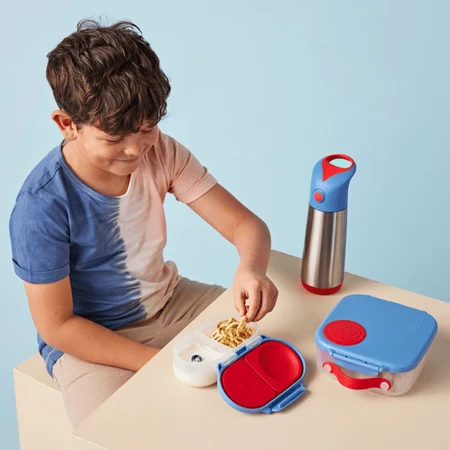 B.BOX, récipient étanche pour enfants pour la nourriture et les snacks, Blue Blaze, 1 pc.